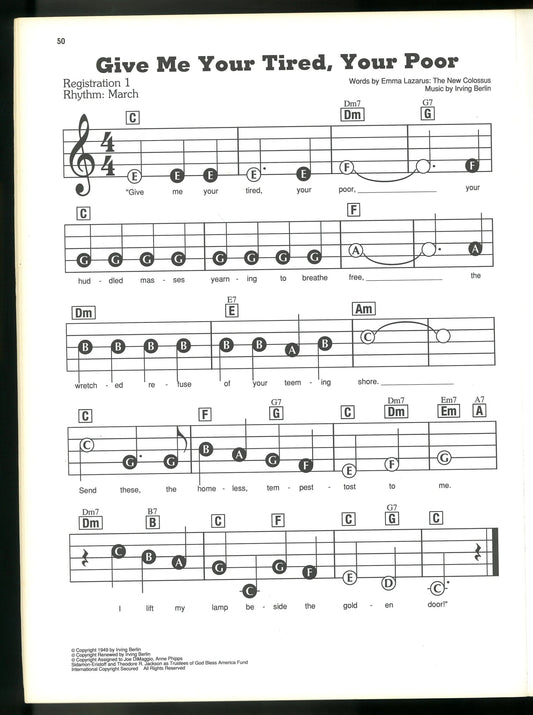 E-Z Play Today: The Irving Berlin Collection (#306) Irving Berlin