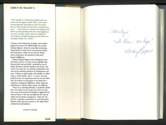 Hope Has Its Reasons: From the Search for Self to the Surprise of Faith - Signed - The Bookstore