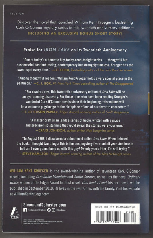 Iron Lake (Cork O'Connor Mystery Series) 20th Anniversary Edition - The Bookstore