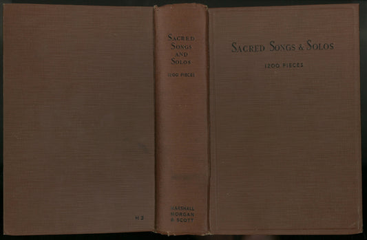 Sacred Songs and Solos - 1200 Pieces - The Bookstore