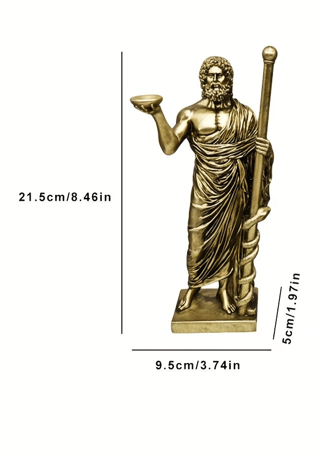 Asclepius - God of Medicine & Healing Figurine - The Bookstore