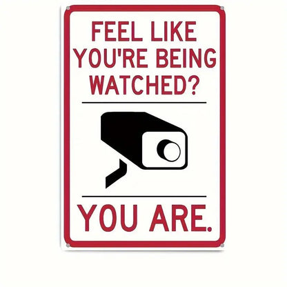 Being Watched? - Tin (Aluminum) Sign Vintage Walls Decor