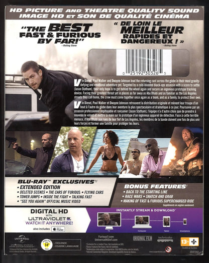 Furious7 - Limited Collector's Edition (Blu - Ray + DVD + Digital HD) - The Bookstore