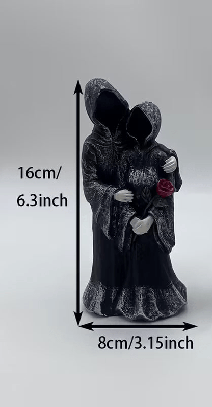 Gothic Grim Reaper Couple Figurine - The Bookstore