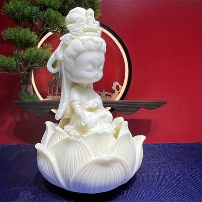 Ivory Fruit Guan Yin Statue - The Bookstore