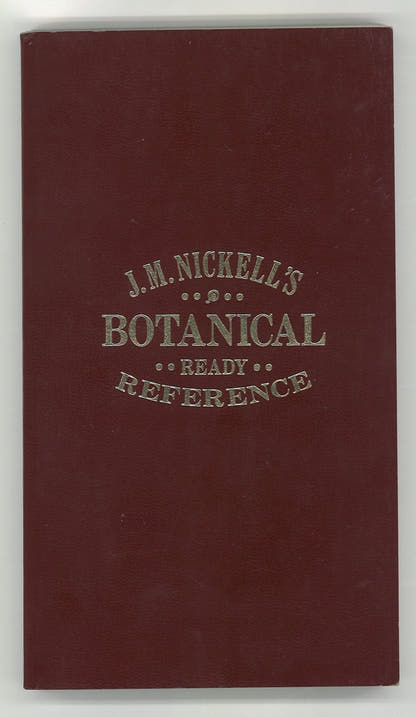 J. M. Nickell's Botanical Ready Reference - The Bookstore
