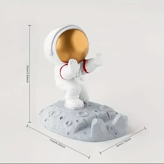 Kneeling Astronaut Cellphone Holder Lemon D