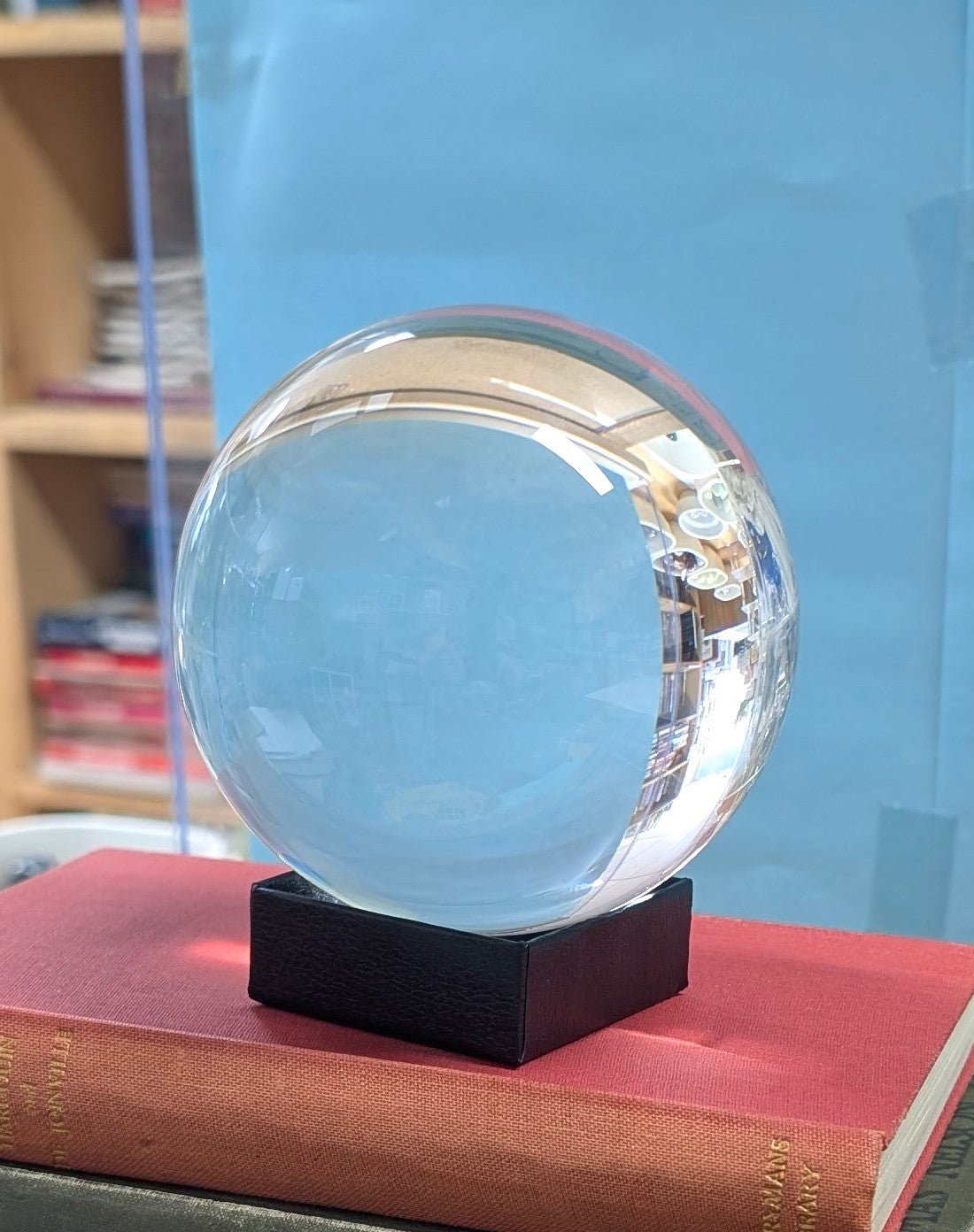 Large Magical Glass Sphere - The Bookstore