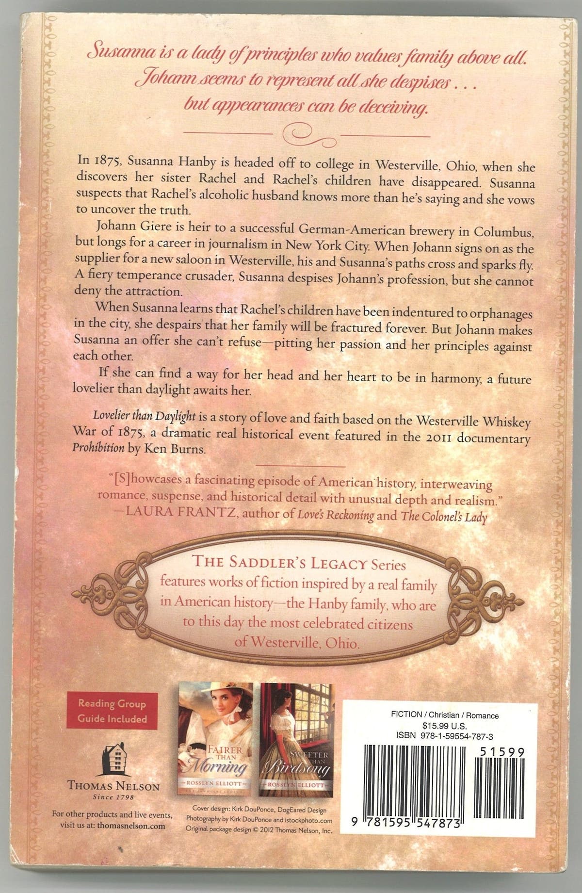 Lovelier than Daylight (Saddler's Legacy, 3) - The Bookstore
