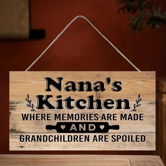 Nana's Kitchen Wooden Sign Xiao Da Art