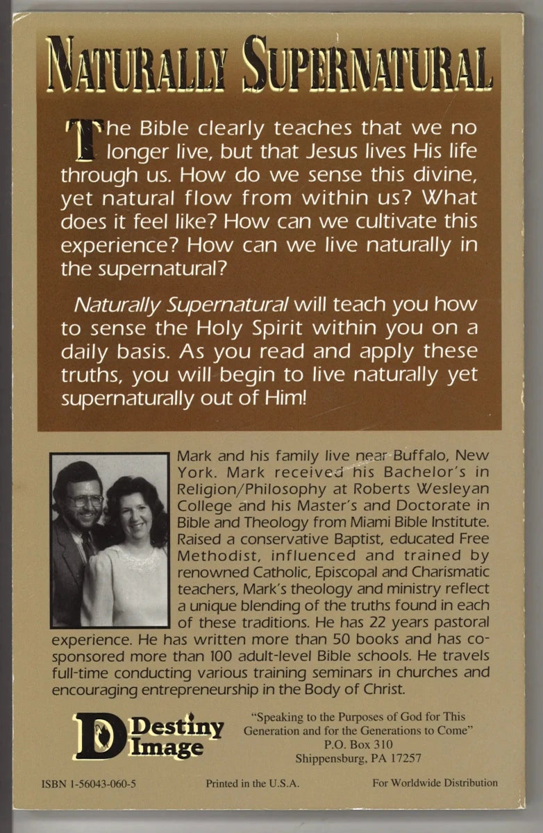 Naturally Supernatural: Letting Jesus Live Through You - The Bookstore