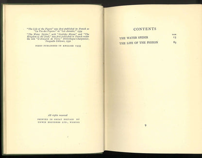 Pigeons & Spiders (The Water Spider), Maurice Maeterlinck My Store