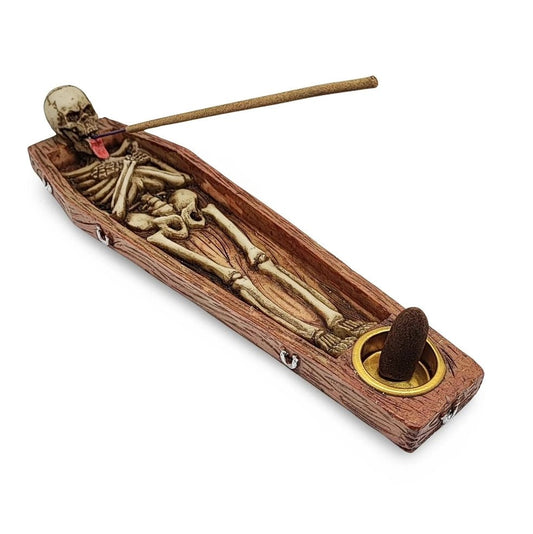 Skeleton Casket Incense Burner/Stick Holder The Bookstore 1