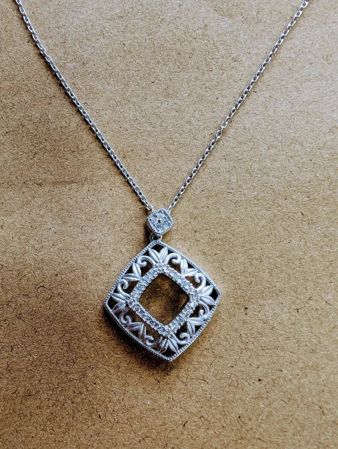 Sterling Silver 1/6 CTW Natural Diamond Necklace My Store