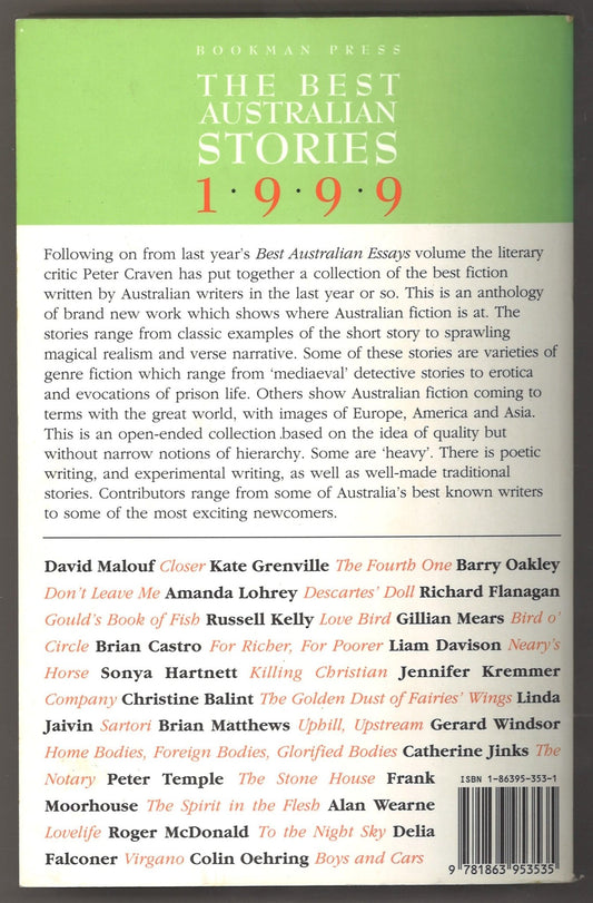 The Best Australian Stories 1999 - The Bookstore