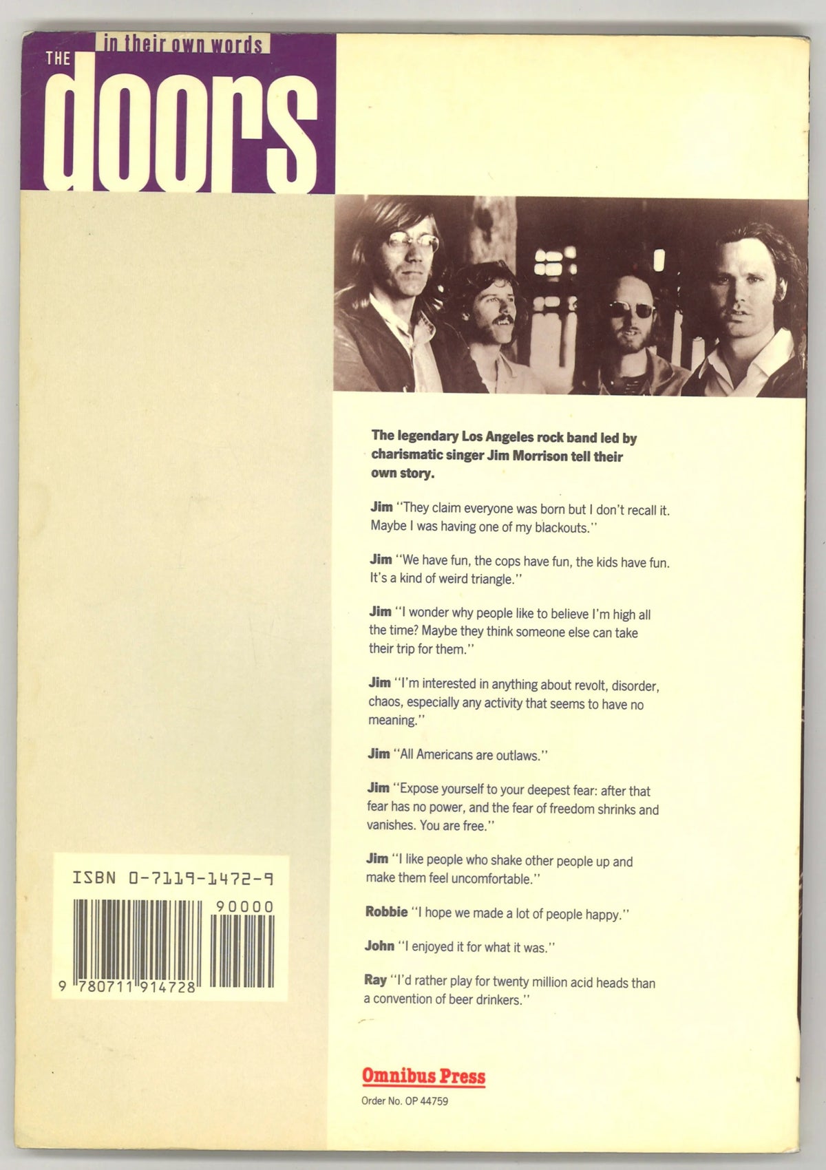 The Doors in Their Own Words - The Bookstore