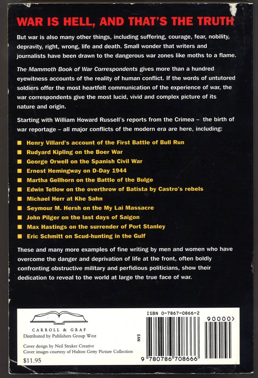 The Mammoth Book of War Correspondents - The Bookstore