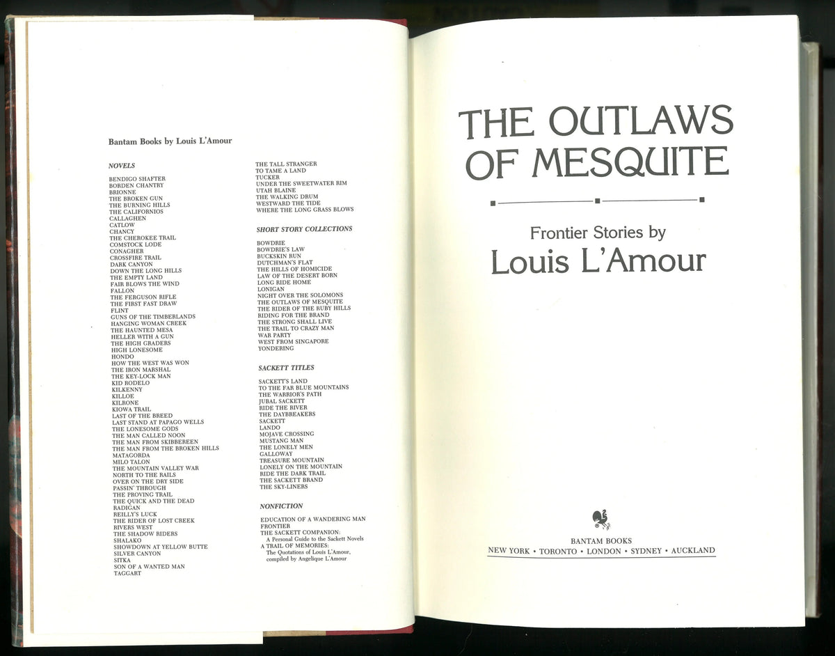 The Outlaws of Mesquite: A New Collection of Frontier Stories - The Bookstore