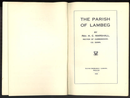 The Parish of Lambeg by Rev. H. C. Marshall – 1933