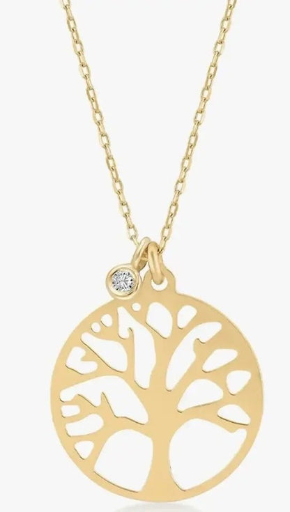 Tree of Life Gold & Diamond Necklace My Store