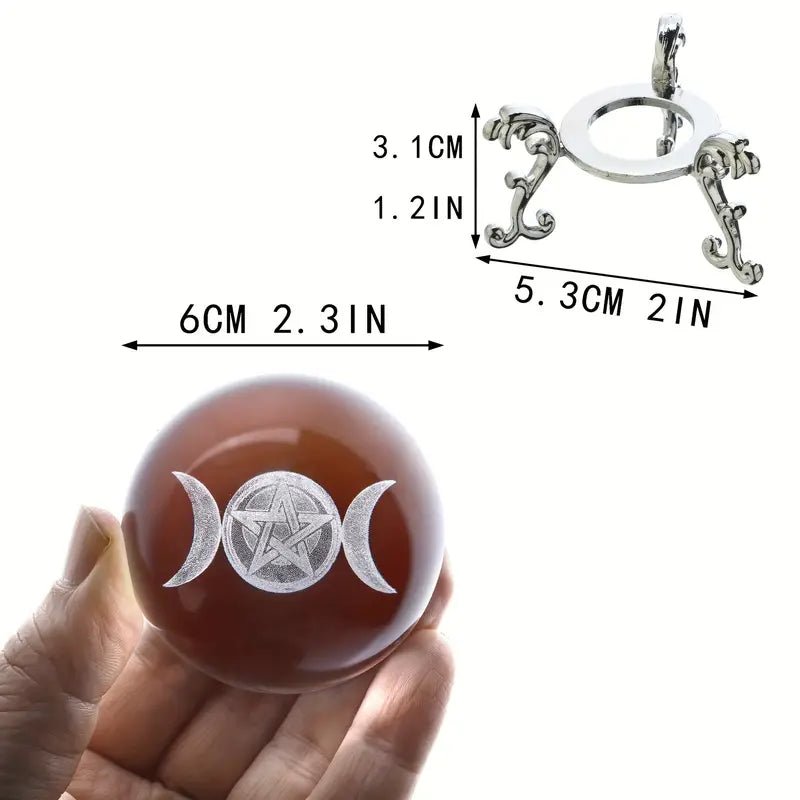 Triple Moon Goddess Crystal Ball HD Living