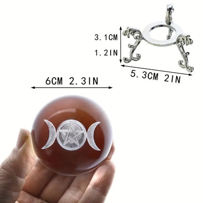 Triple Moon Goddess Crystal Ball HD Living