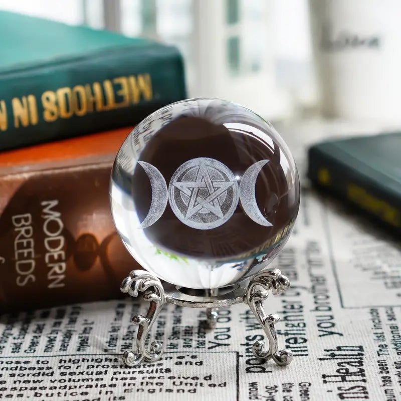 Triple Moon Goddess Crystal Ball HD Living