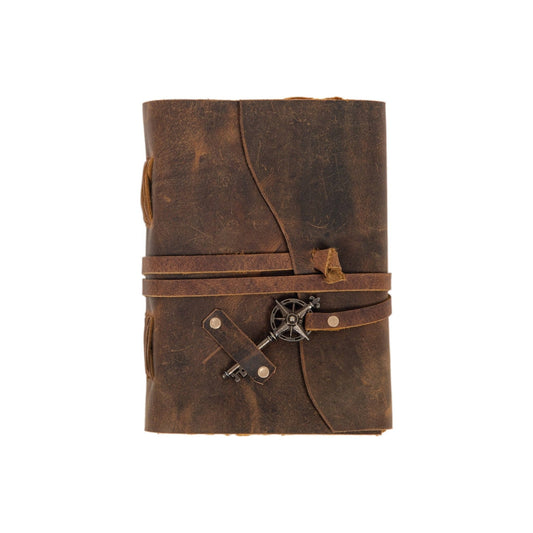 Vintage Leather Bound Journal with Key R K Handicrafts and Exporters