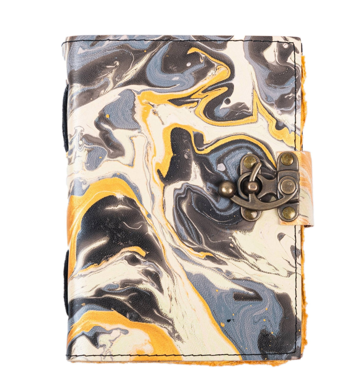 Vintage Leather Journal Marble Print R K Handicrafts and Exporters