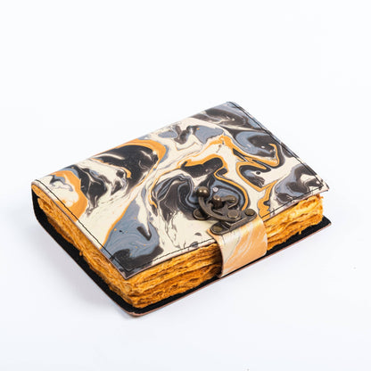 Vintage Leather Journal Marble Print R K Handicrafts and Exporters
